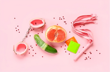 Condom Efficacy ：playful symbolism to suggest intimacy, emphasizing desire, exploration, and consent within a safe and lighthearted context.