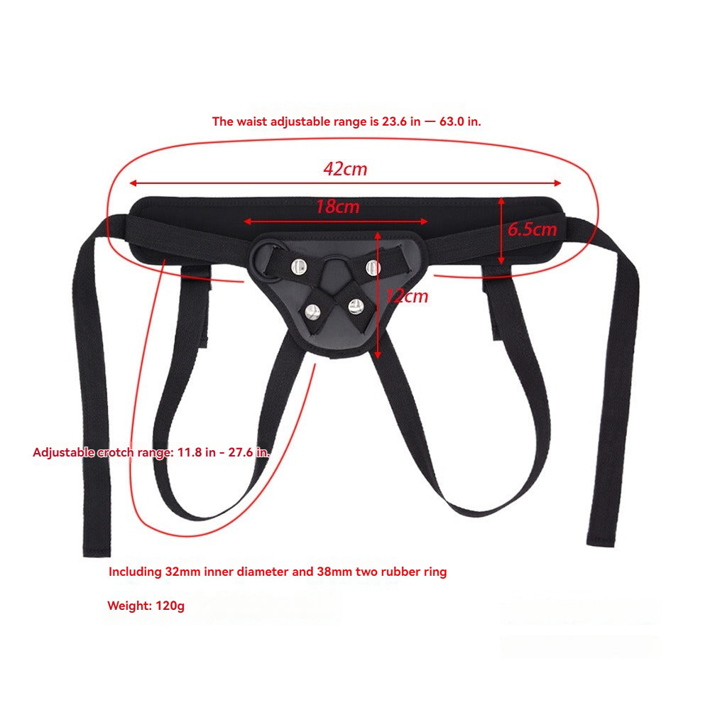Adjustable lumbar support belt featuring adjustable straps and detachable O-rings for customizable support.