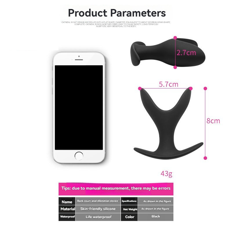 V-Shaped Expanding Silicone Anal Plug — Anal Stimulation