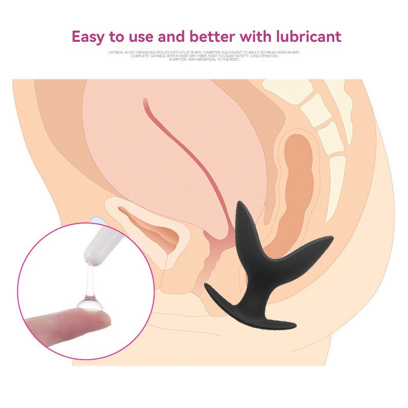 V-Shaped Expanding Silicone Anal Plug — Anal Stimulation