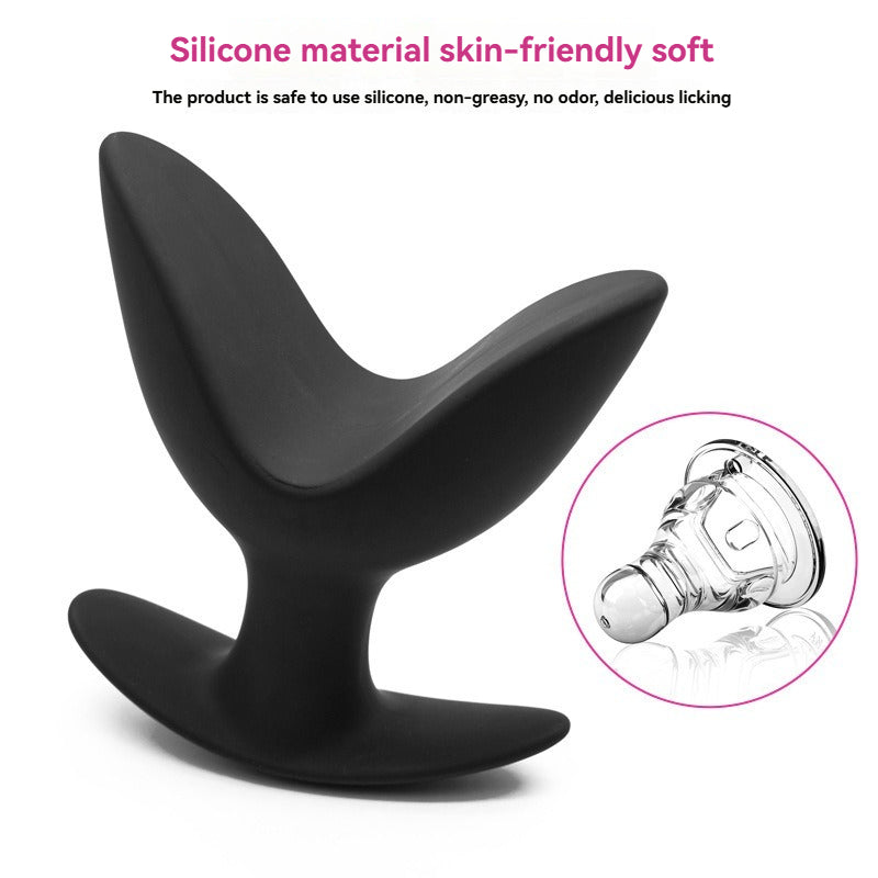 V-Shaped Expanding Silicone Anal Plug — Anal Stimulation