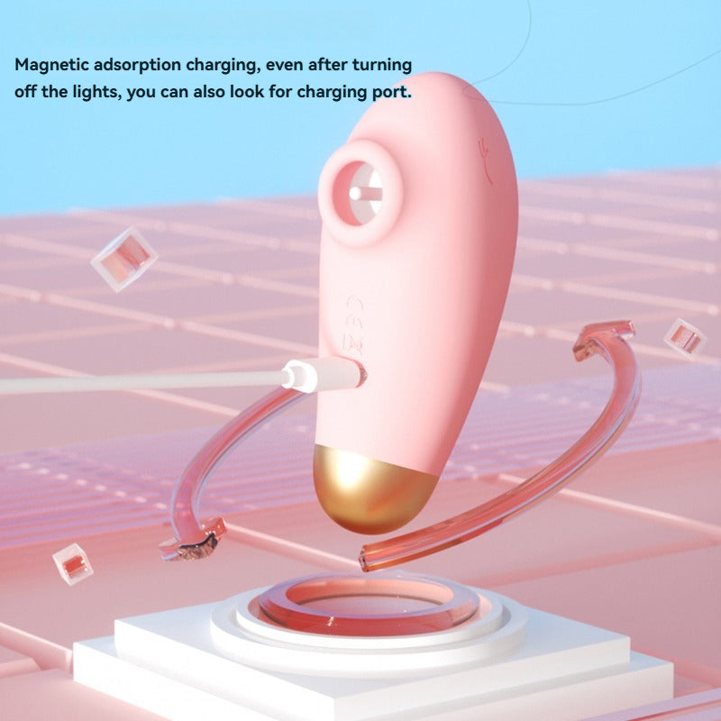 Elegant Presentation of the Vermilionchamber Detachable Vibrator A refined display capturing the product’s aesthetic details and functional elegance through carefully styled visuals.