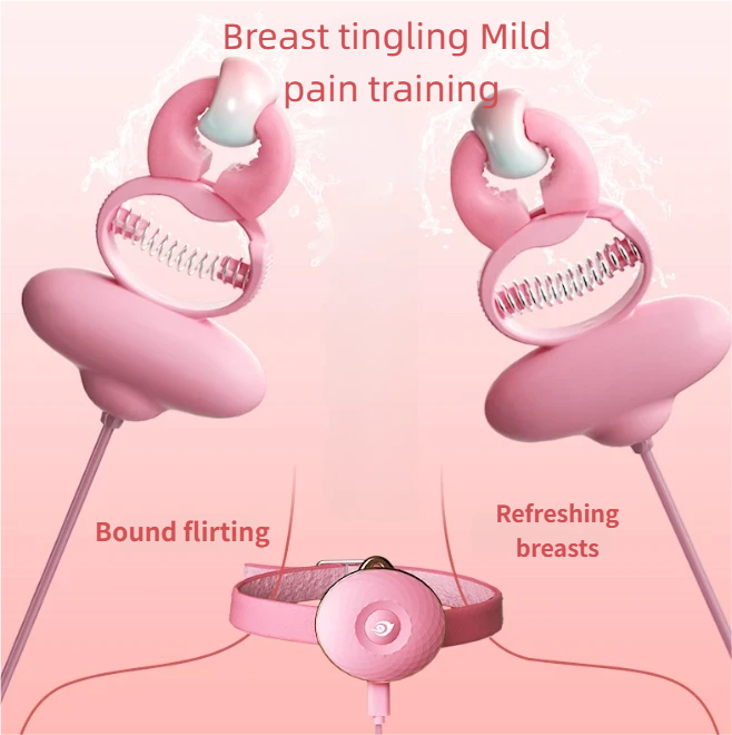 Teasing Kit - Vibrating Nipple Clamps and Remote Control Collar-  Bondage Seduction   -MildPain Training                         