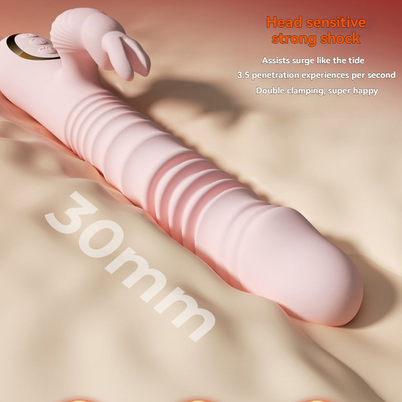 Rabbit Vibrator Extendable-Head sensitive strong shock Assists surge like the tide3.5 penetration experiences per second