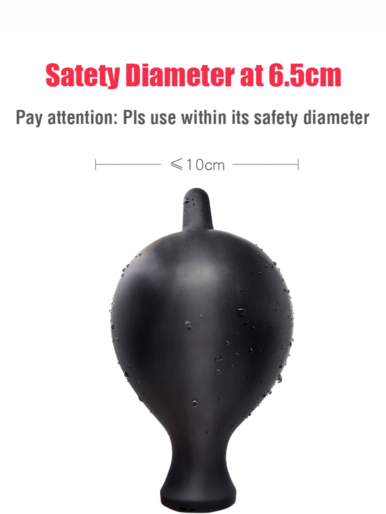 Inflatable anal plug: Anal dilator balloon, remote control