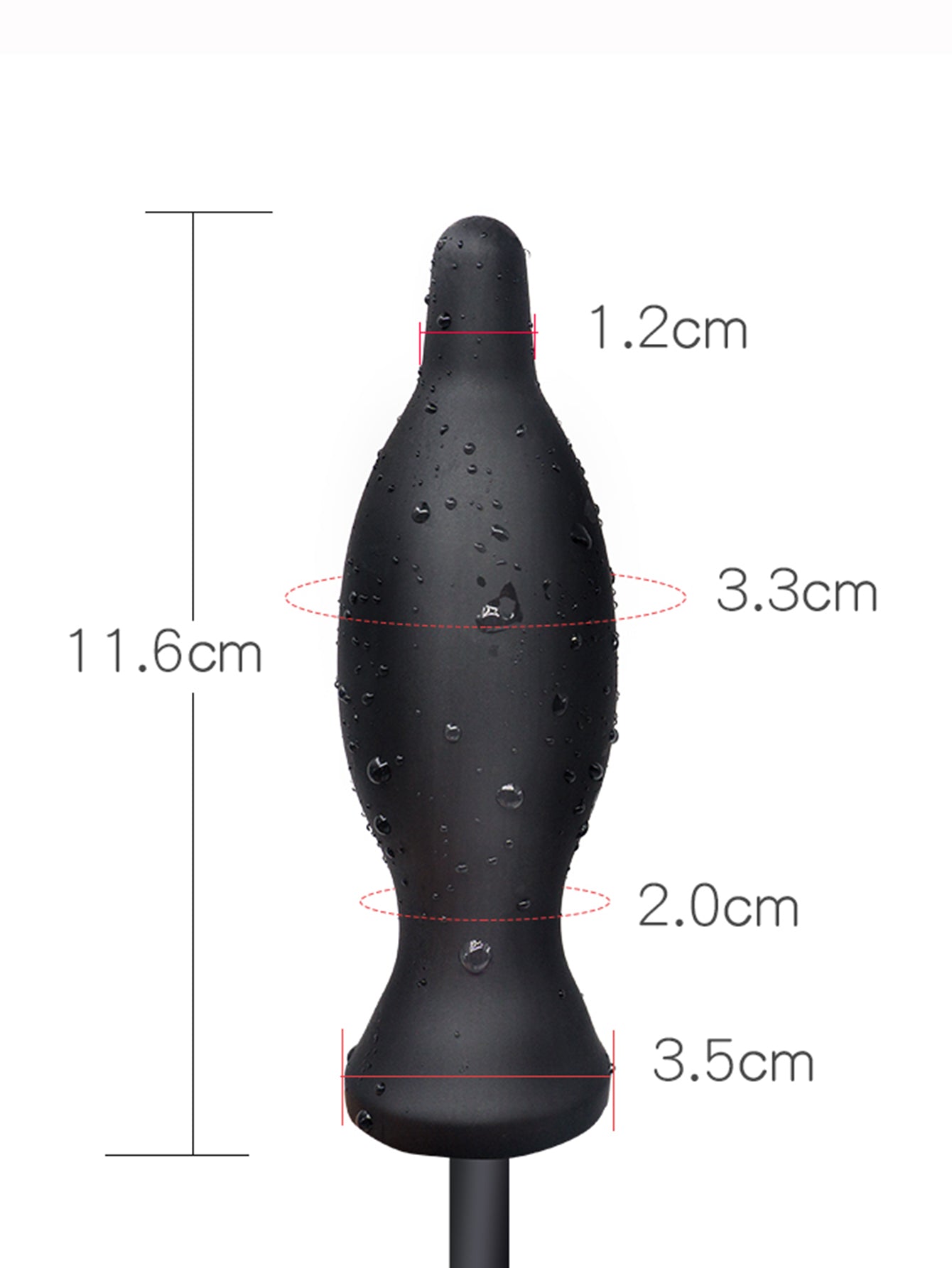 Inflatable anal plug: Anal dilator balloon, remote control