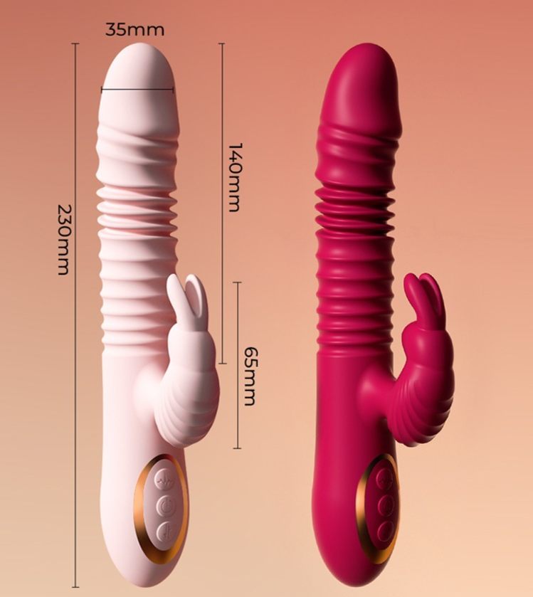 Rabbit Vibrator Extendable, realistic penis-shaped -Introduction to specifications