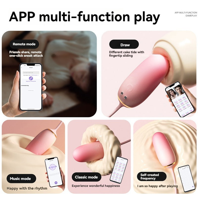 Wearable vibrator: APP remote control, sucking and licking vibration massager