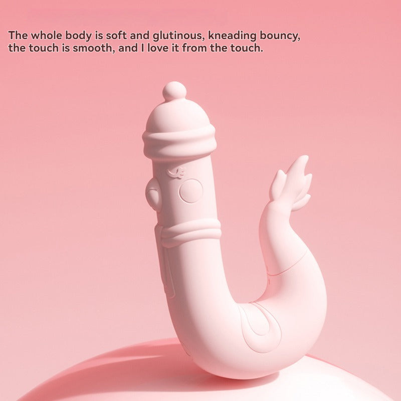 Sheep-shaped vibrator-The whole body is soft and glutinous, kneading bouncy,the touch is smooth