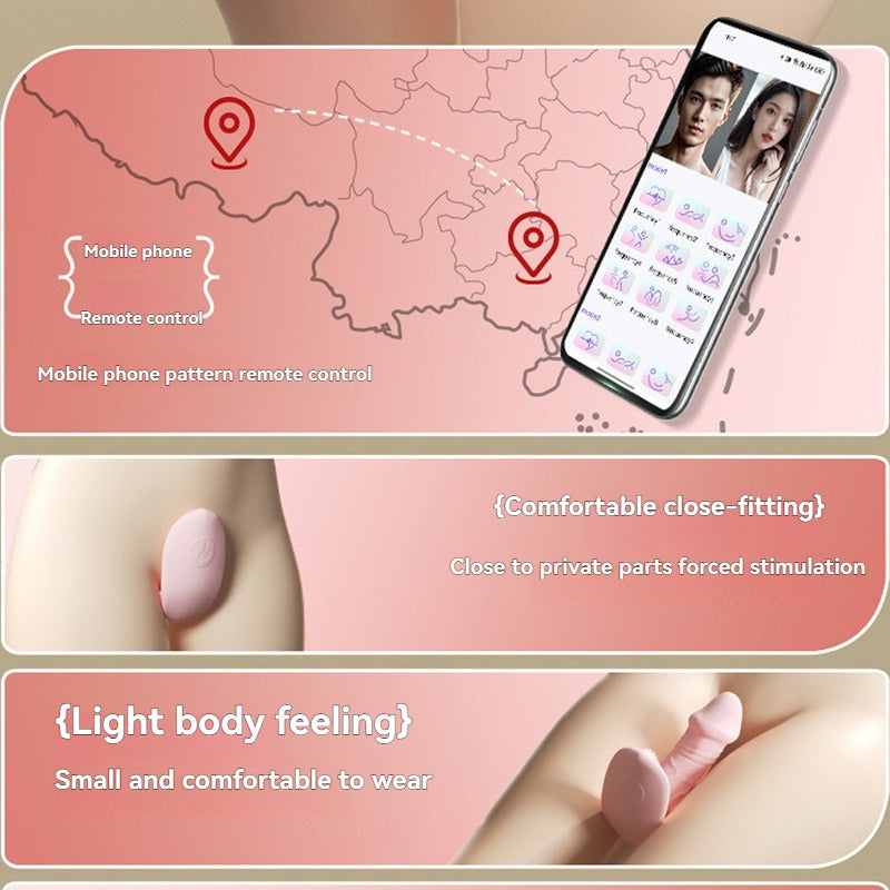 360 Rotating Wearable Dual-Head Vibrator-Mobile phone Remote control