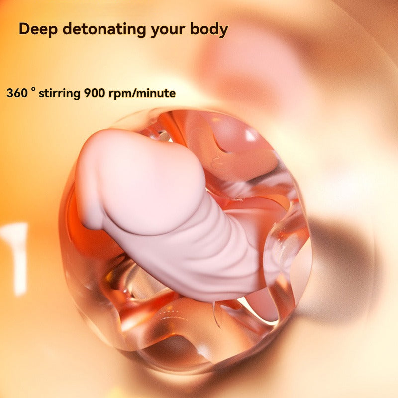 360 Rotating Wearable Dual-Head Vibrator-Deep detonating your body 360 ° stirring 900 rpm/minute
