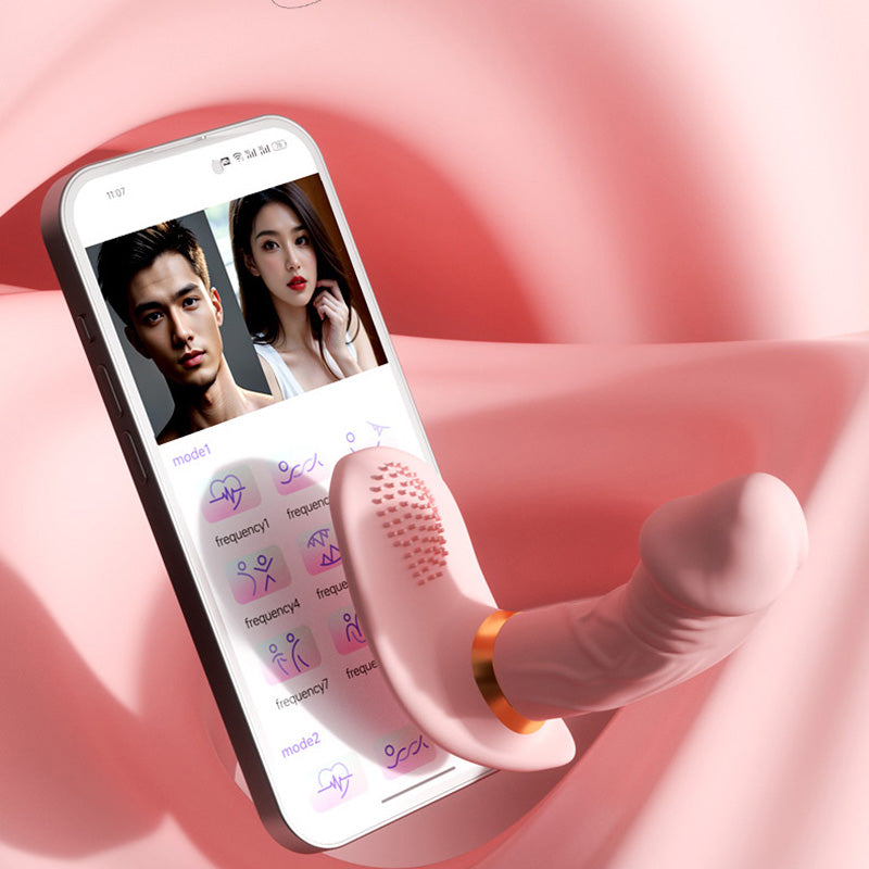 360 Rotating Wearable Dual-Head Vibrator-convenient app control