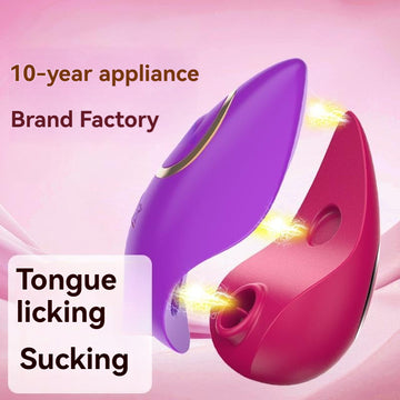 Wireless Flirting Super Vibration Jumping Egg - Vibration Sucking Tongue Licking Multi functional clitoral Stimulator