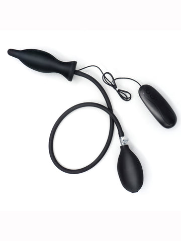 Inflatable anal plug: Anal dilator balloon, remote control