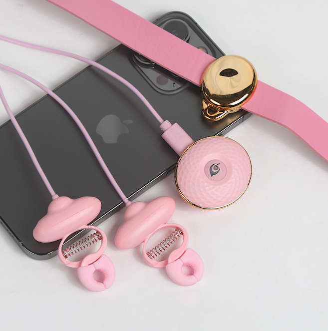  Teasing Kit - Vibrating Nipple Clamps and Remote Control Collar product display