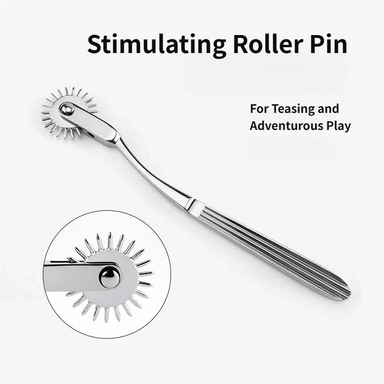 Sensory Stimulation Roller – Teasing Skin Toy for Foreplay, Metal Adult Wheel