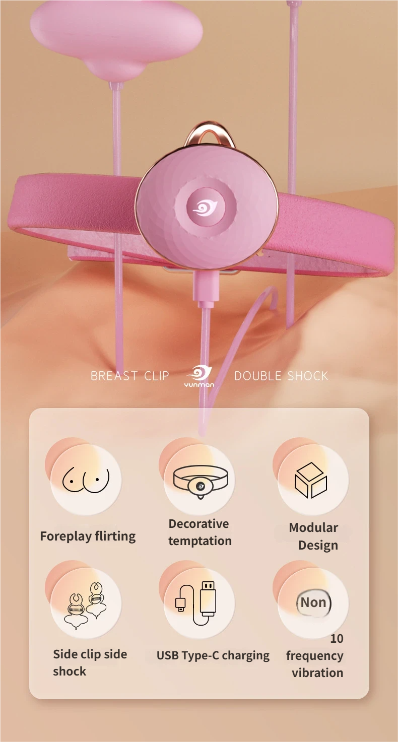 Teasing Kit - Vibrating Nipple Clamps -Fliting in front scenes