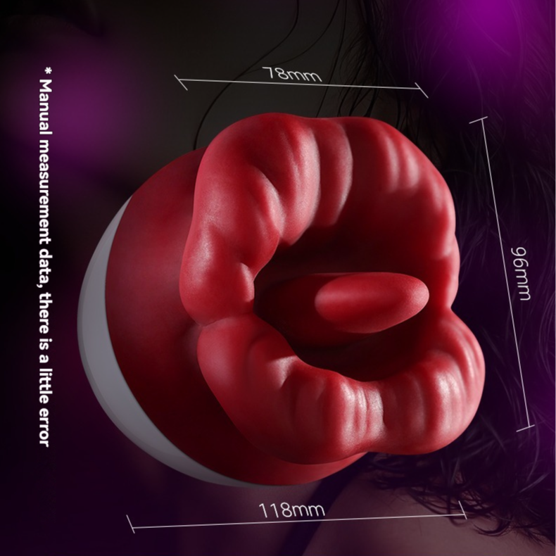  Red Lips Vibrator-Ultra-soft, skin-like material for an incredibly realistic feel. Climax at the first touch