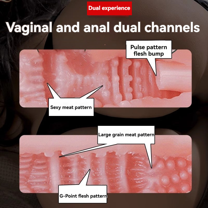 Sex Doll Pocket Pussy for Men：3D Lifelike Soft Butt with Vagina Anal(16.5pound）