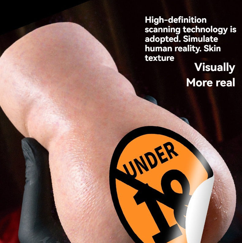 Soft material, with a lifelike skin texture-Realistic Pocket Pussy Masturbator