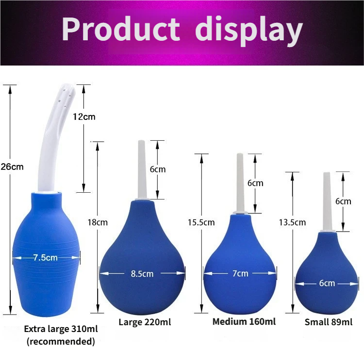 Anal Rinse Bulb – Enema Cleaning Tool for Men & Women, Portable Anal Washer