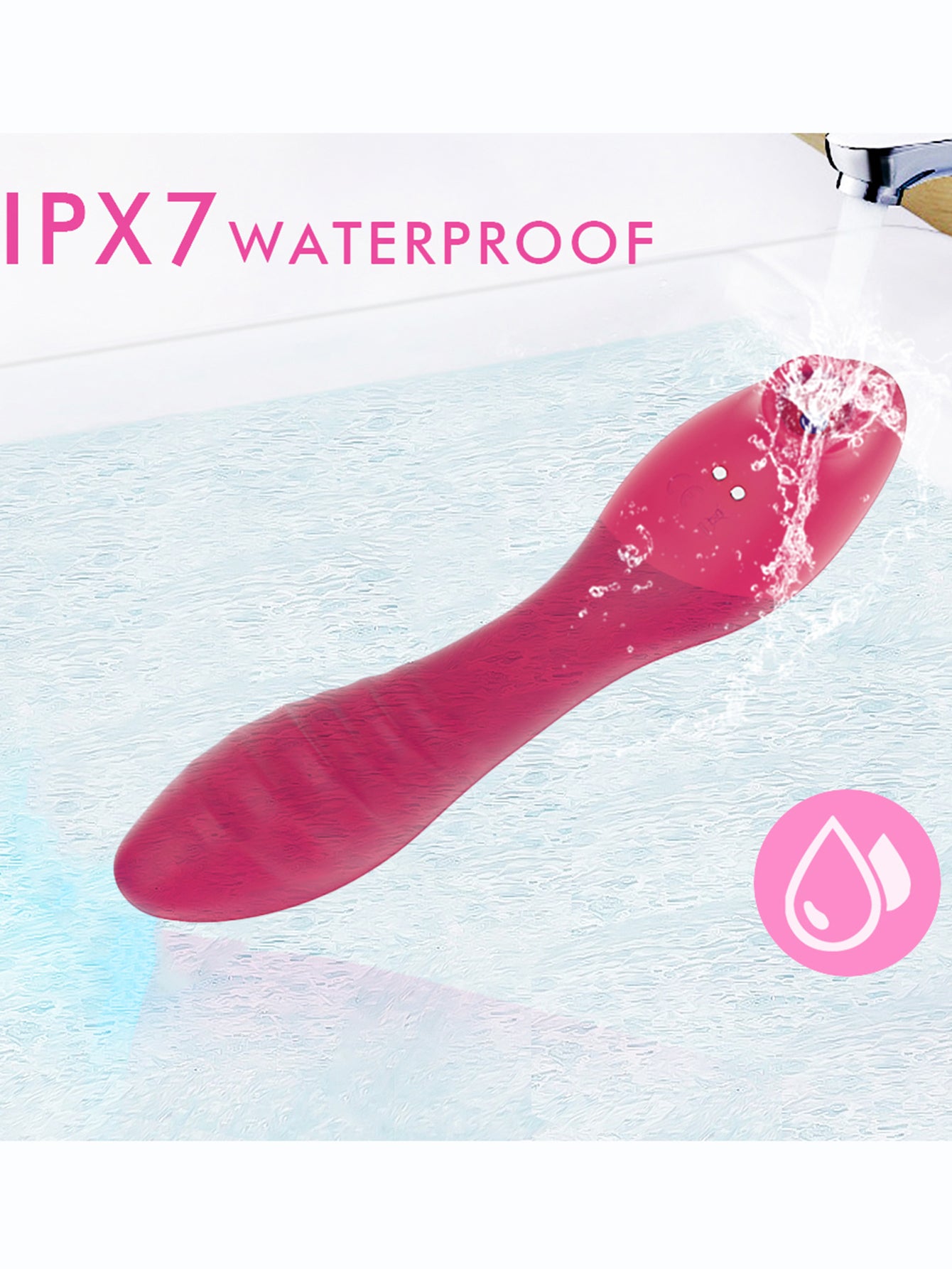 Waterproof for everyday use-Sucking Vibrator - Dual-Motor Heated Massage Wand