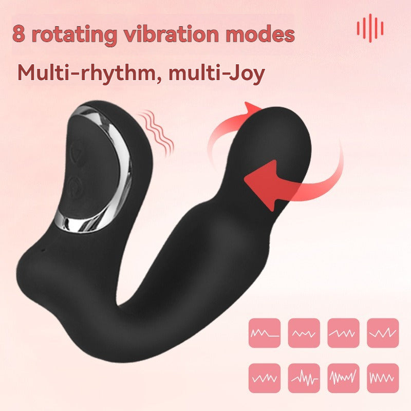 Male prostate massager, rotating and vibrating, anal plug, sex toy, male masturbation anal plug