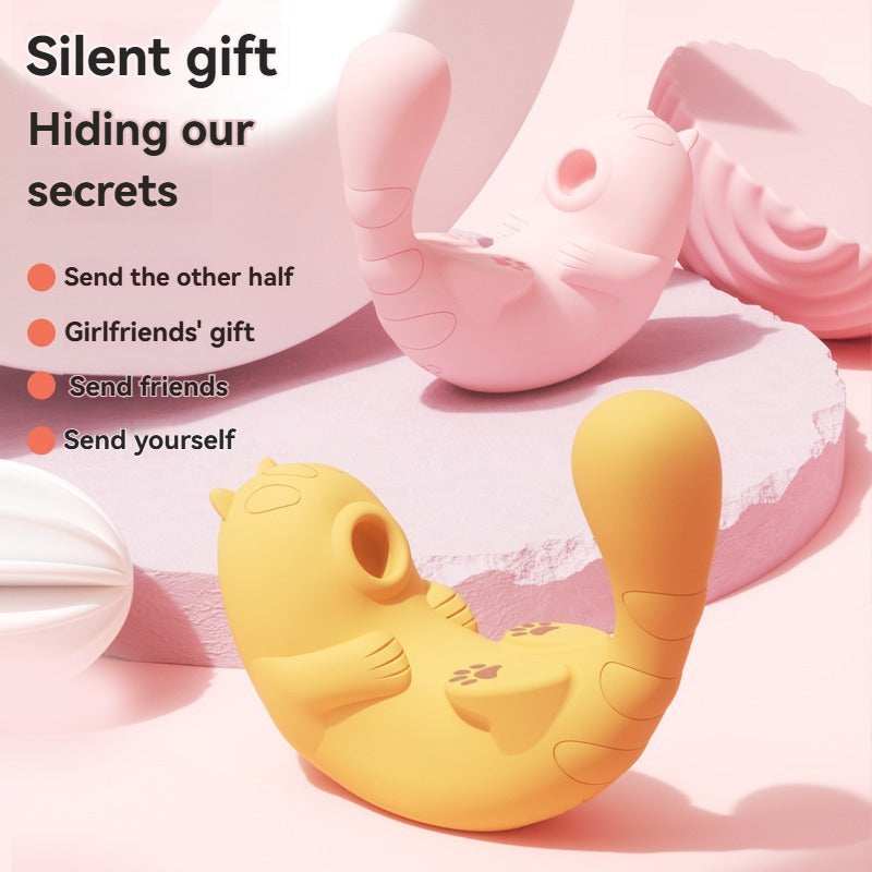 Cat-shaped suction  APP remote control vibrator-Ideal for gifting a silient sex toy