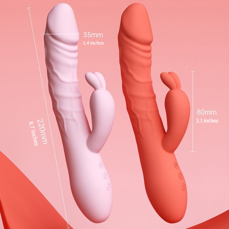 Realistic Warming Thrusting G-Spot Rabbit Vibrator