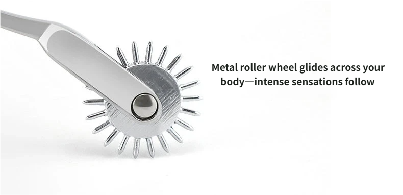 Sensory Stimulation Roller – Teasing Skin Toy for Foreplay, Metal Adult Wheel