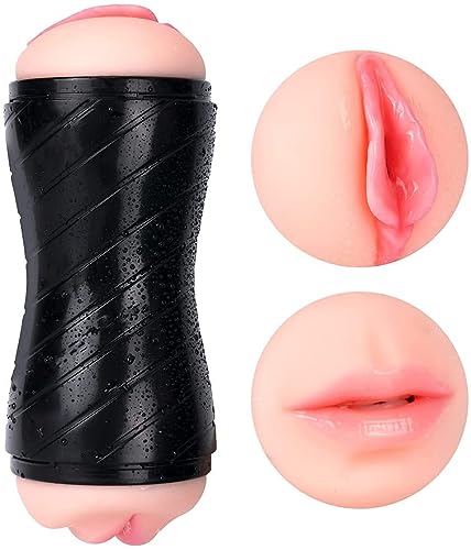 Double-Ended Pocket Pussy Stimulator-Zoomed-in view of the product