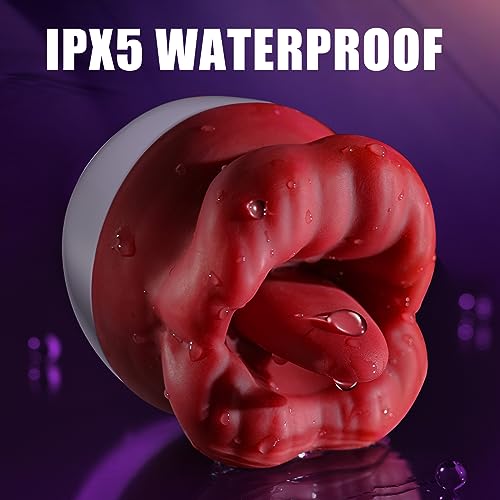  Red Lips Vibrator-IPX5 Waterproof  for Shower Adventures