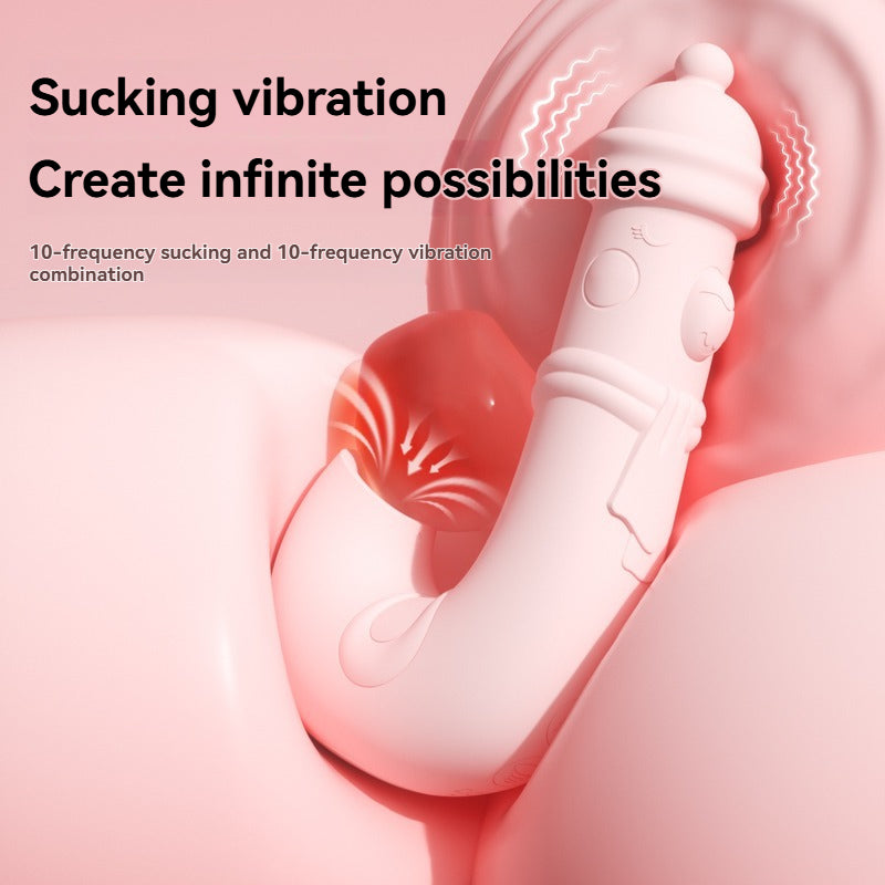 Sheep-shaped vibrator-10-frequency sucking and 10-frequency vibration