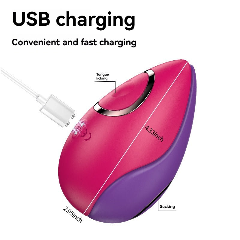 Wireless Flirting Super Vibration Jumping Egg - Vibration Sucking Tongue Licking Multi functional clitoral Stimulator
