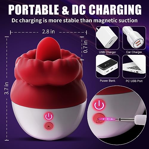  Red Lips Vibrator-onvenient USB charging for quick and easy power-ups