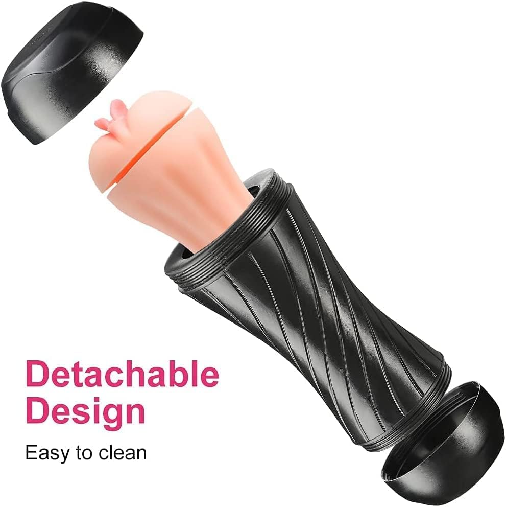 Double-Ended Pocket Pussy Stimulator-DetachableDesign Easy to clean