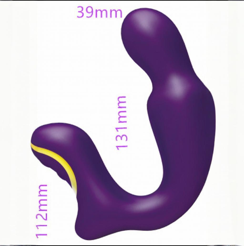 Male prostate massager, male vibrating anal plug, high-quality silicone anal plug masturbator, adult sex toy