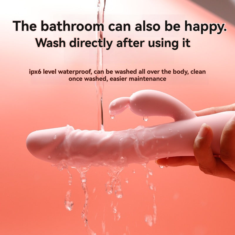 Realistic Warming Thrusting G-Spot Rabbit Vibrator