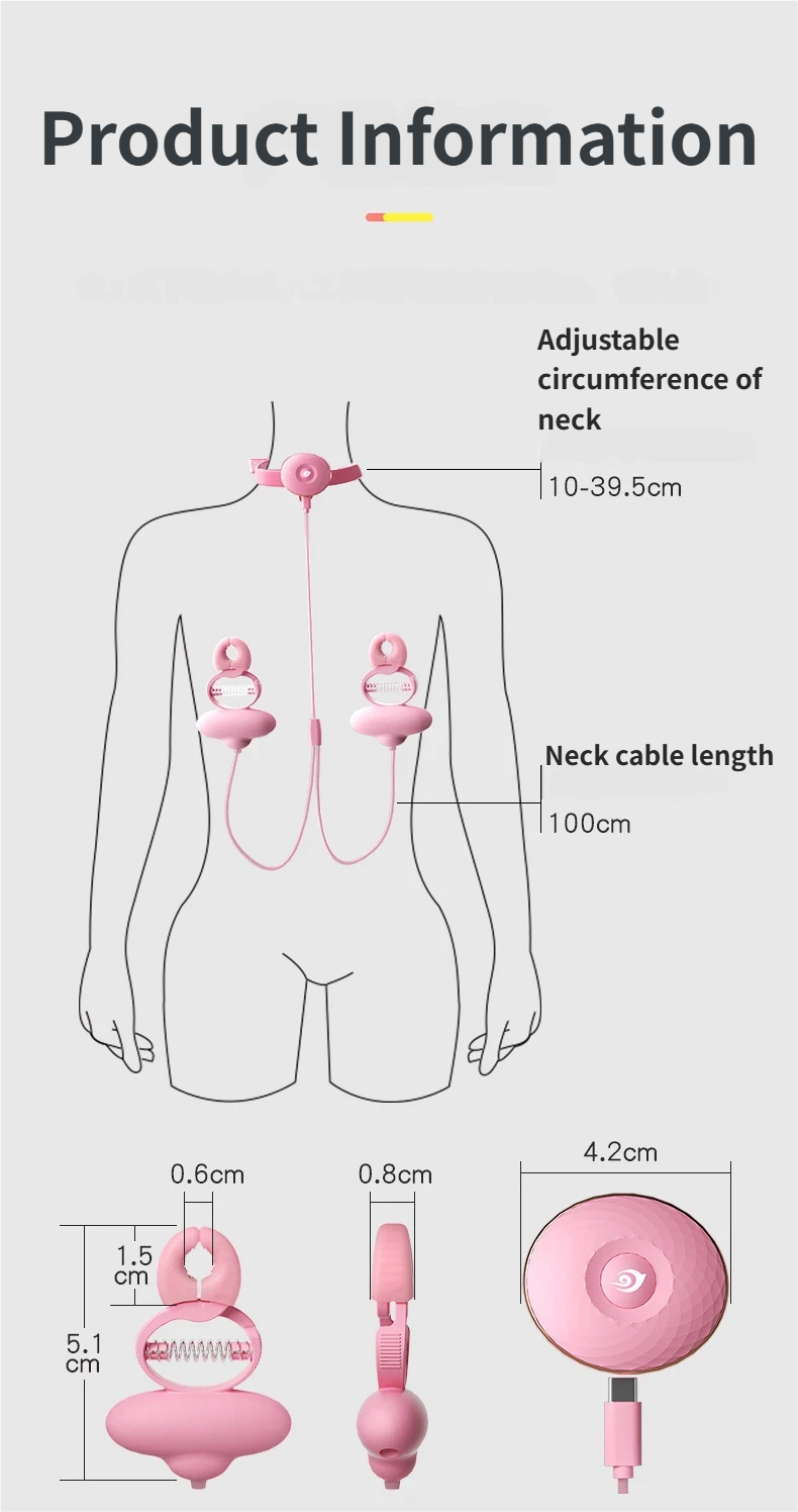 Teasing Kit - Vibrating Nipple Clamps-Teasing Kit - ﻿Product Specifications