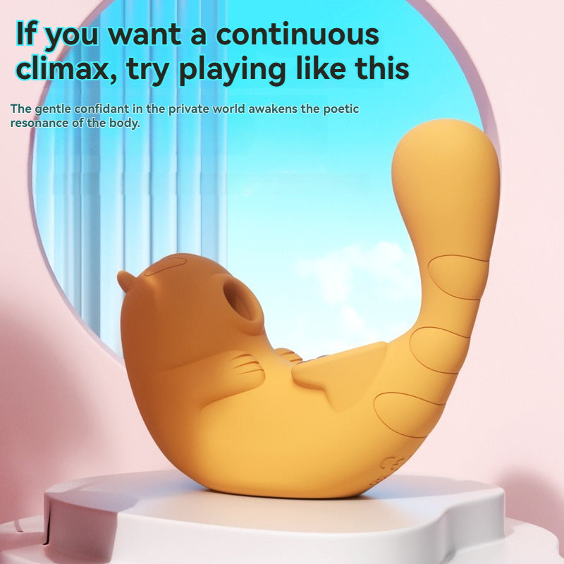 Cat-shaped suction  APP remote control vibrator-want a continuous climax try playing like this