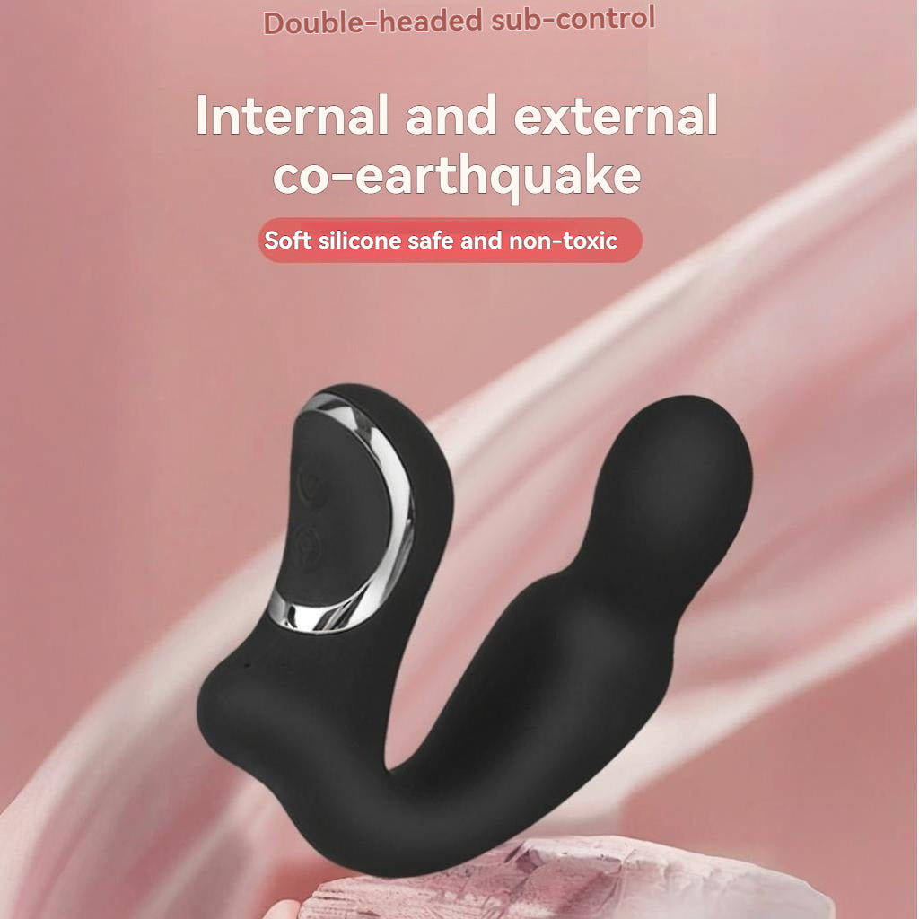 Male prostate massager, male vibrating anal plug, high-quality silicone anal plug masturbator, adult sex toy