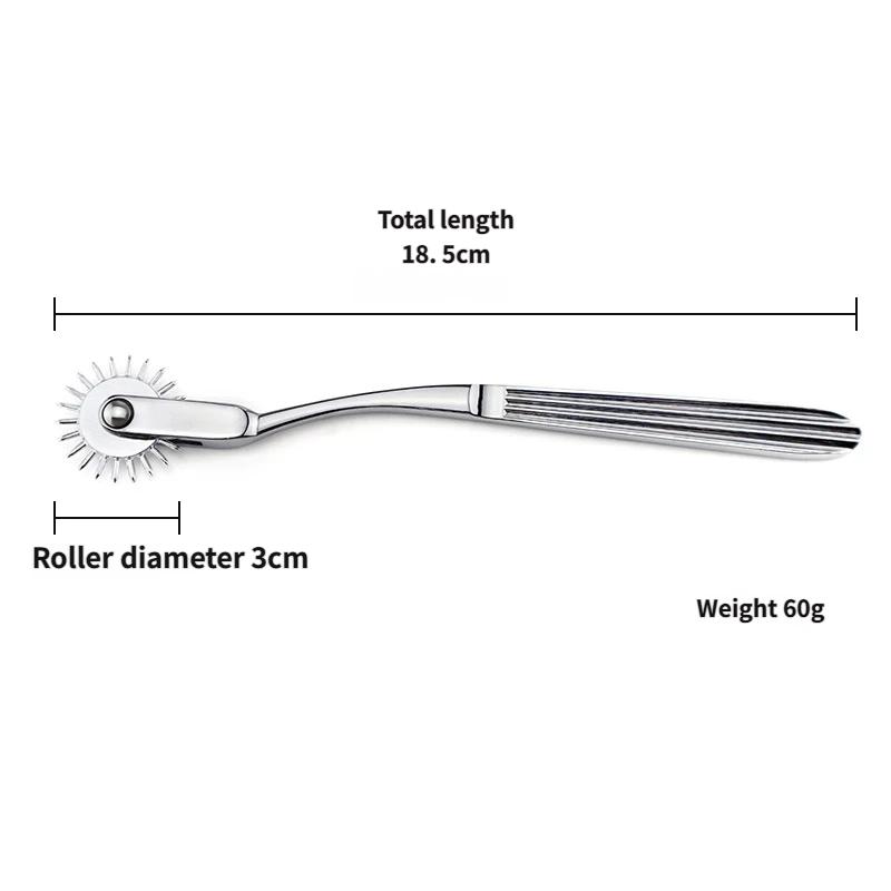 Sensory Stimulation Roller – Teasing Skin Toy for Foreplay, Metal Adult Wheel
