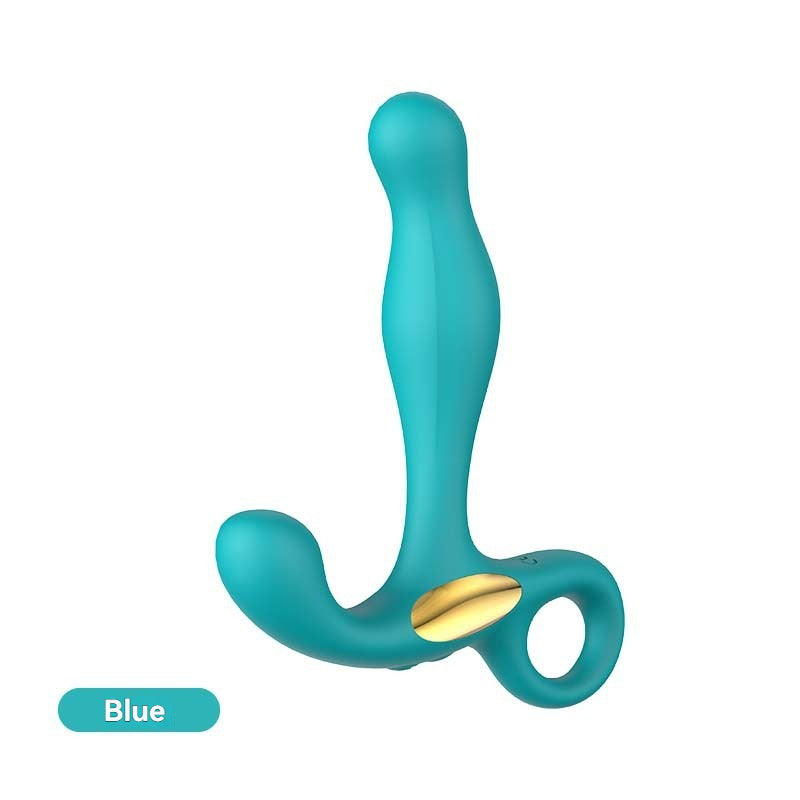 Silver-plated anal sex toys for both men and women, beginner-friendly sex toys, high-intensity vibrating silicone anal plugs