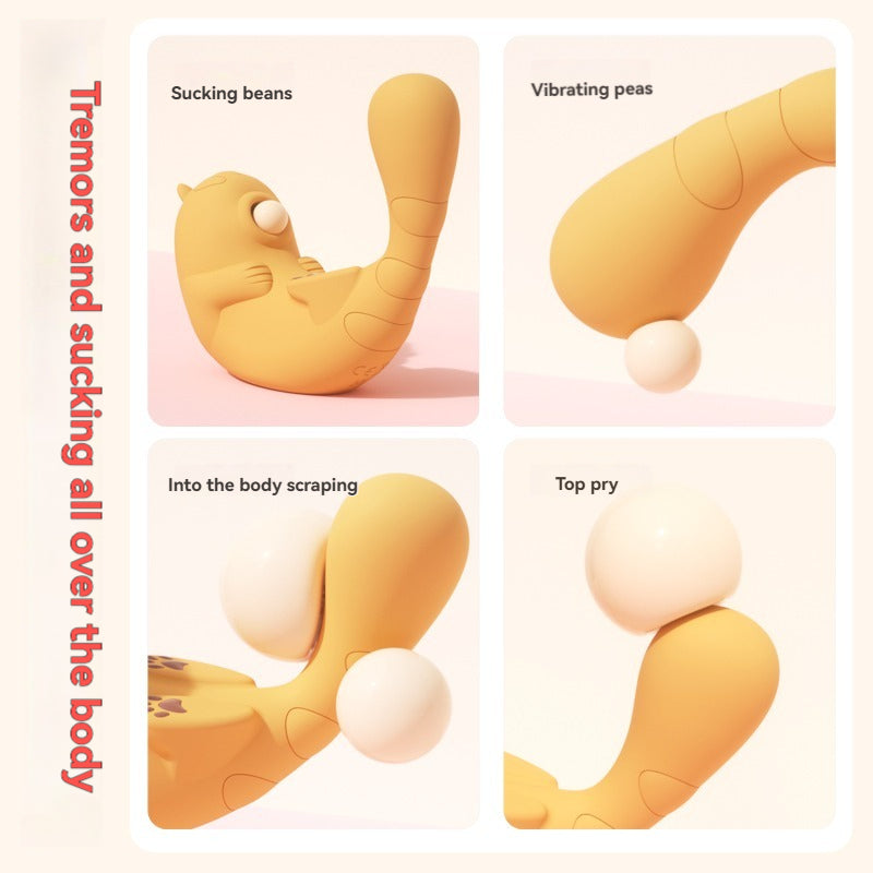 Cat-shaped suction  APP remote control vibrator-Tremors and sucking all over the body