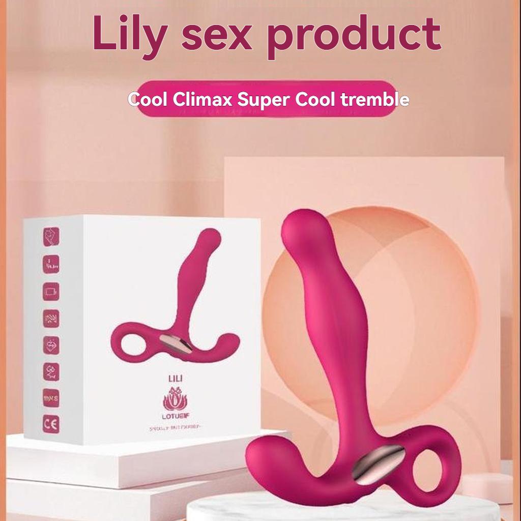 Silver-plated anal sex toys for both men and women, beginner-friendly sex toys, high-intensity vibrating silicone anal plugs