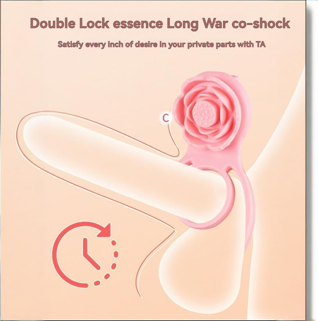 Anti-ejaculation locking and sperm-retaining ring for male penis exerciser, with optional vibration function, suitable for both men and women, delaying ring, waterproof silicone material for enhanced pleasure
