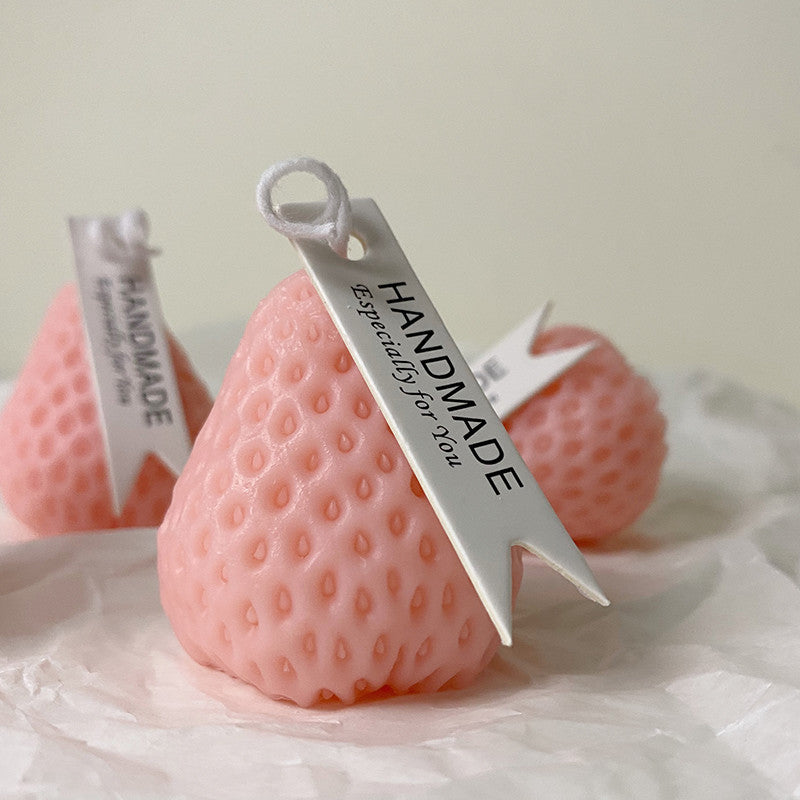 Sweet Strawberry Warm Wax Play Candles for Couples - 4 pack