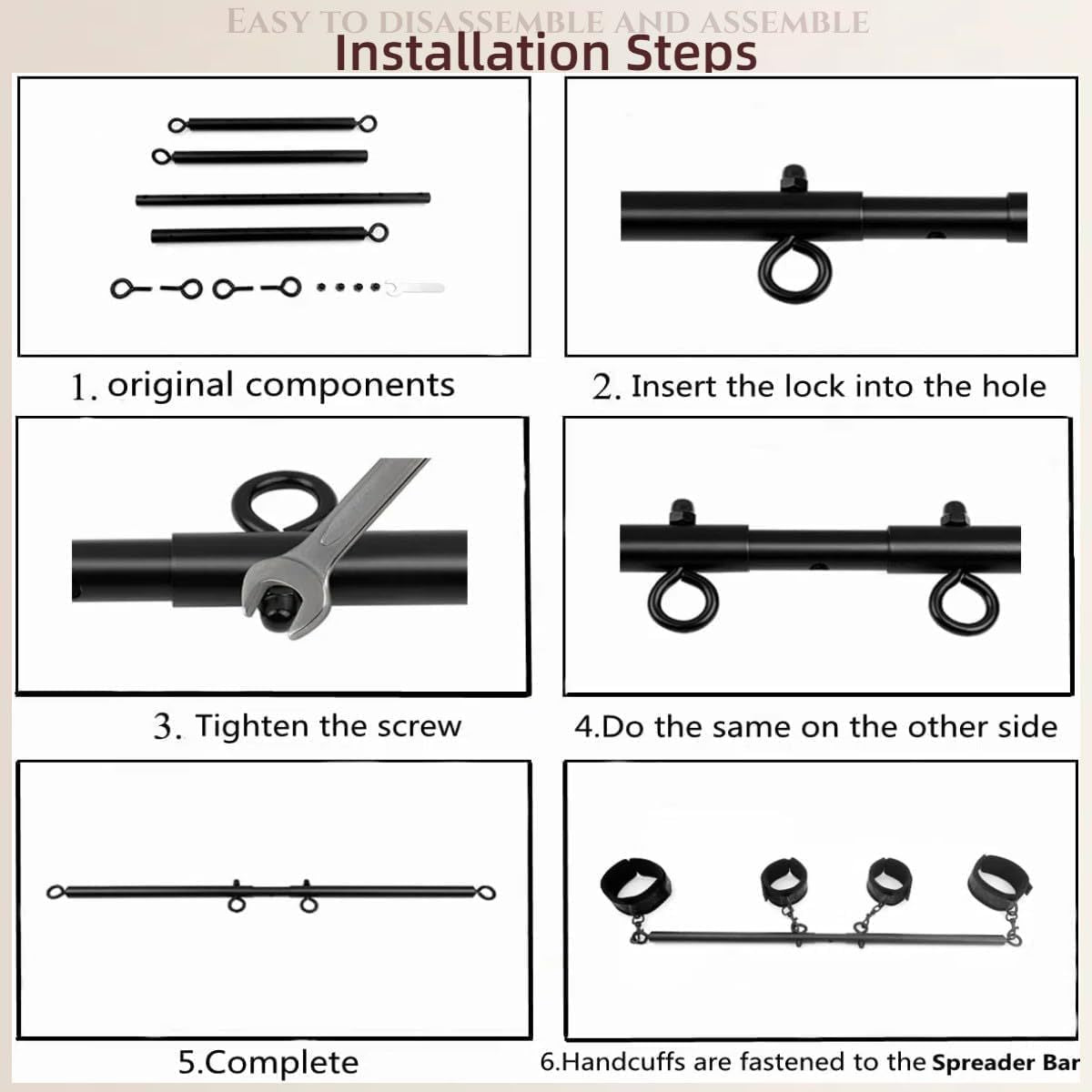 Stretching bar restraint set-Installation Steps