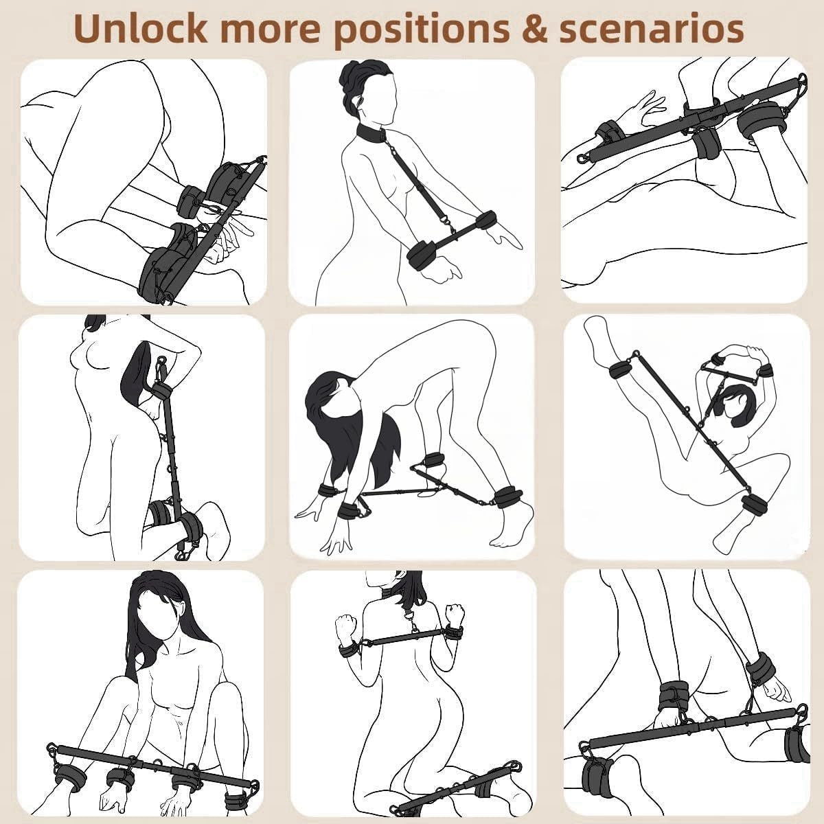 Stretching bar restraint set-Usage Scenarios 