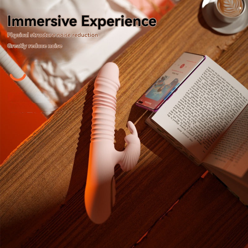 Rabbit Vibrator Extendable, realistic penis-shaped -Physical structure noise reduction Greatly reduce noise